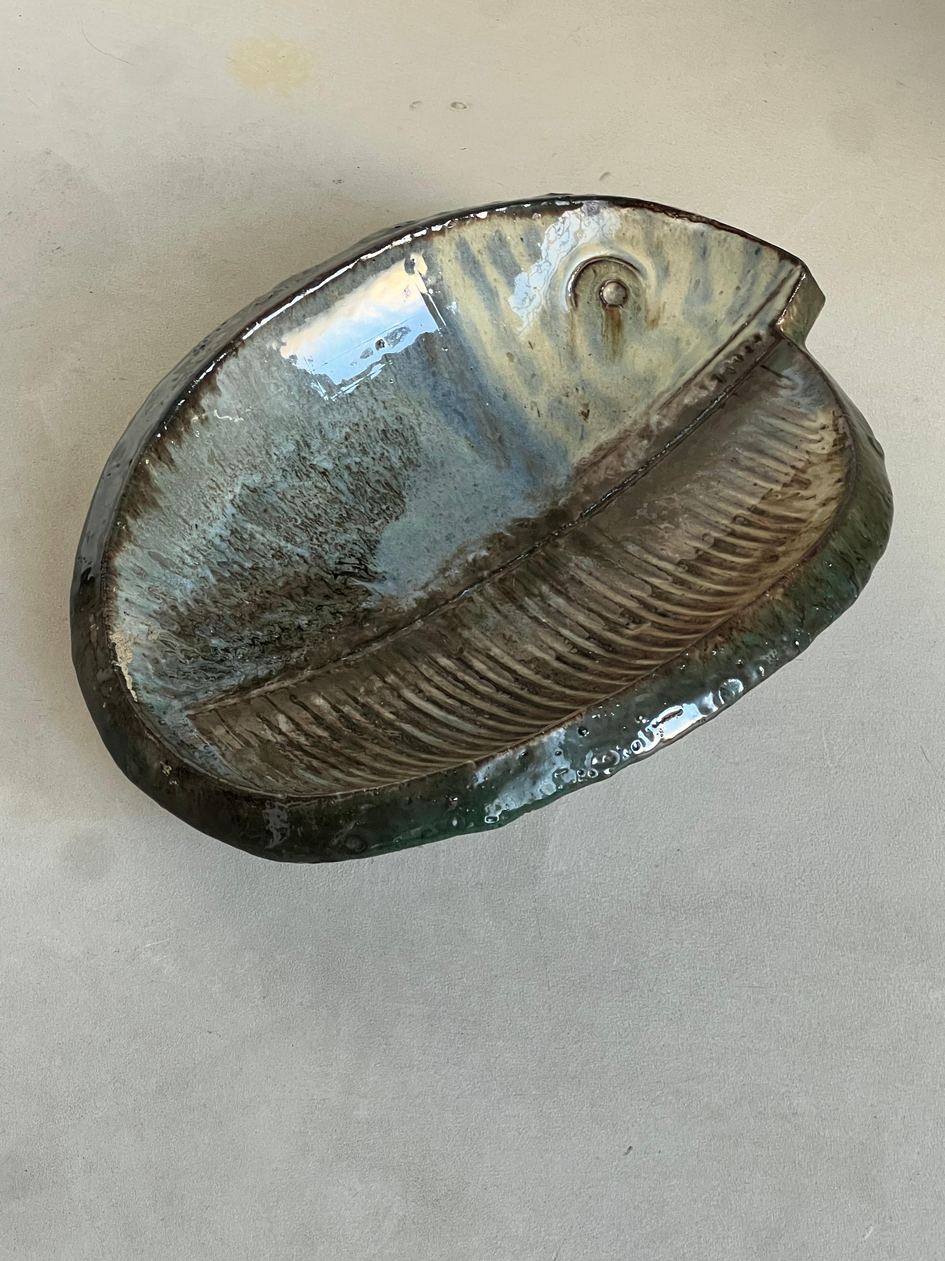 Mid-Century moderno Vassoio in ceramica vintage, produzione italiana anni '60 in vendita