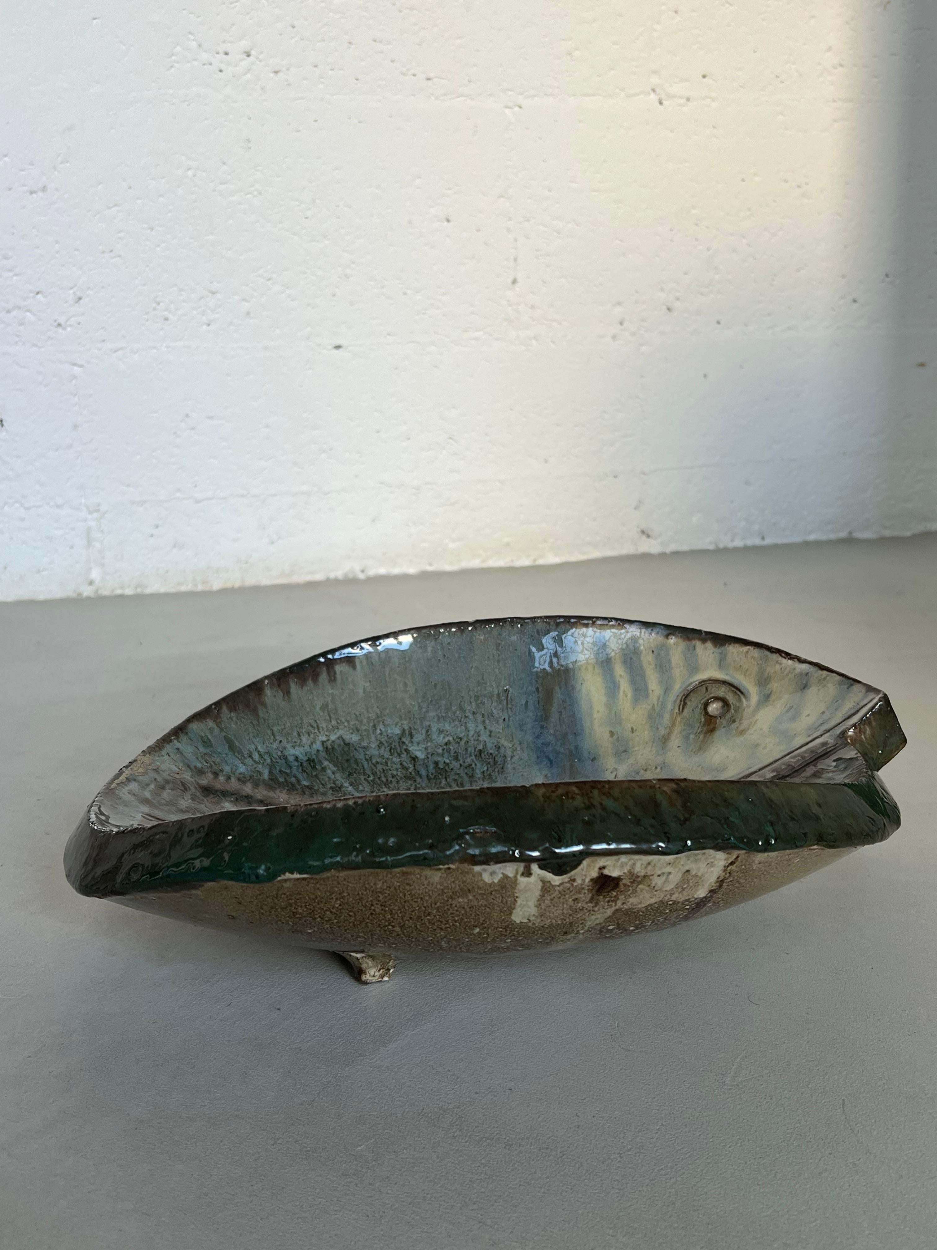 Vassoio in ceramica vintage, produzione italiana anni '60 In condizioni buone in vendita a Milano, IT