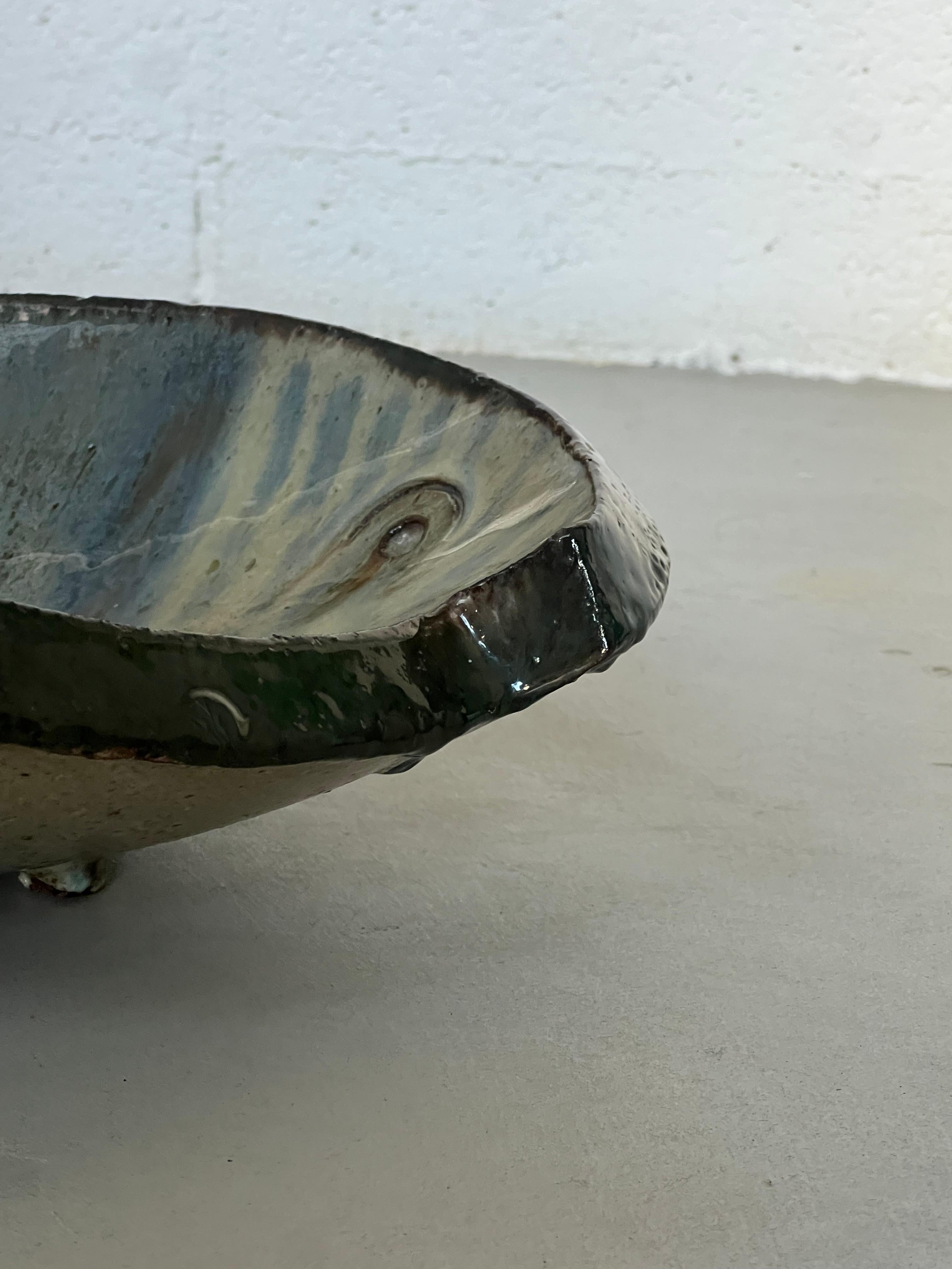 Ceramica Vassoio in ceramica vintage, produzione italiana anni '60 in vendita