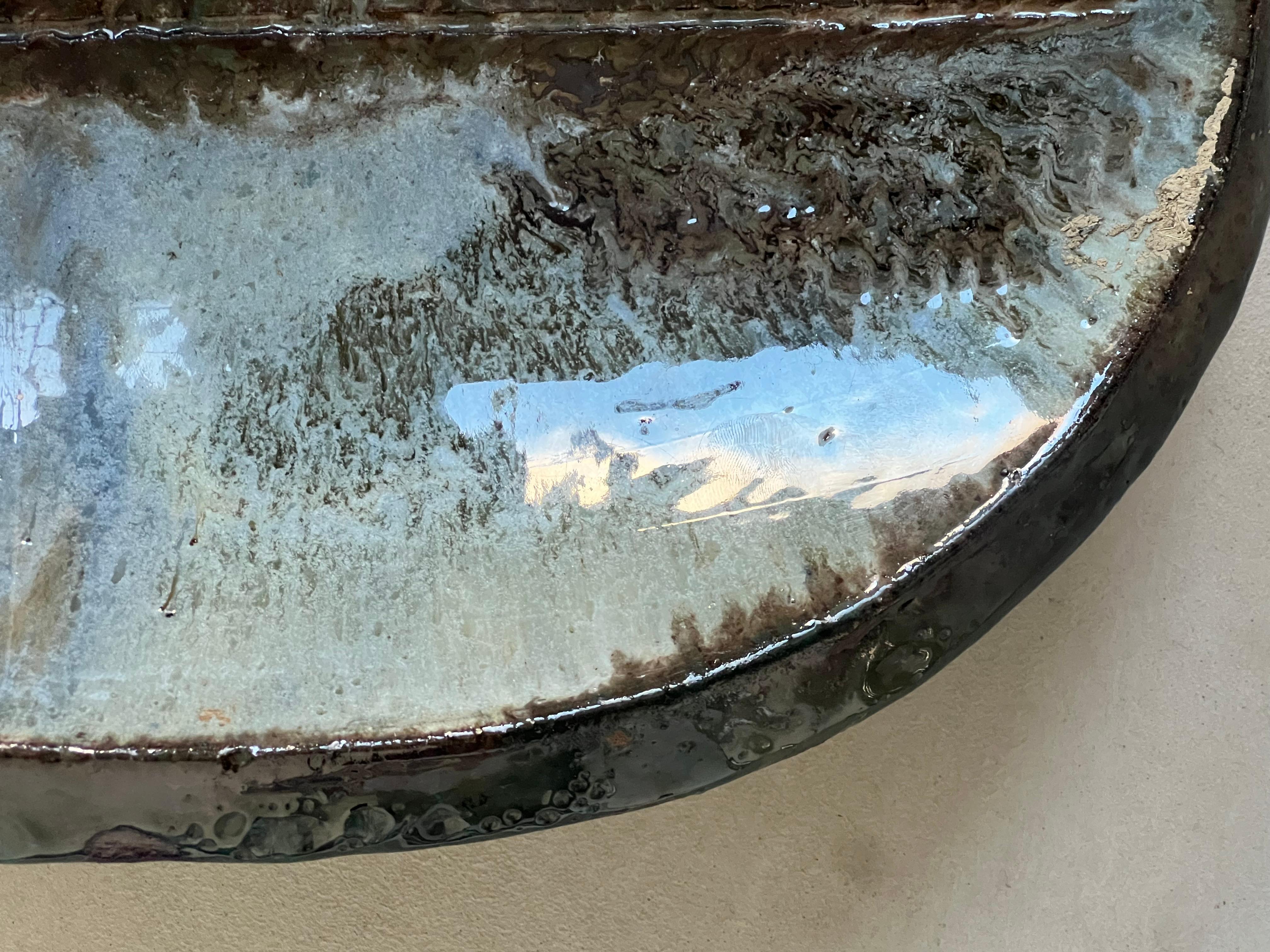 Vassoio in ceramica vintage, produzione italiana anni '60 in vendita 1