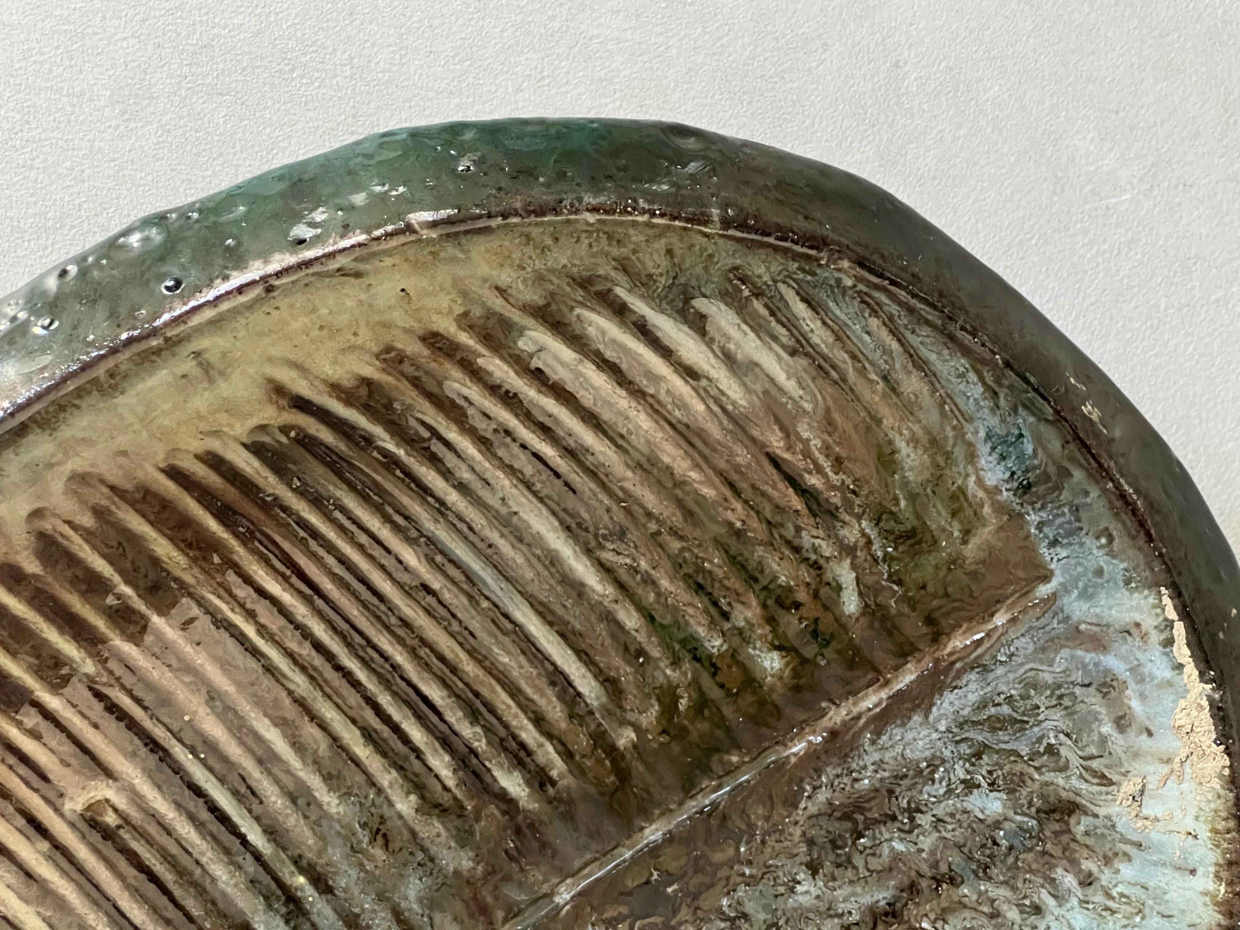 Vassoio in ceramica vintage, produzione italiana anni '60 in vendita 2