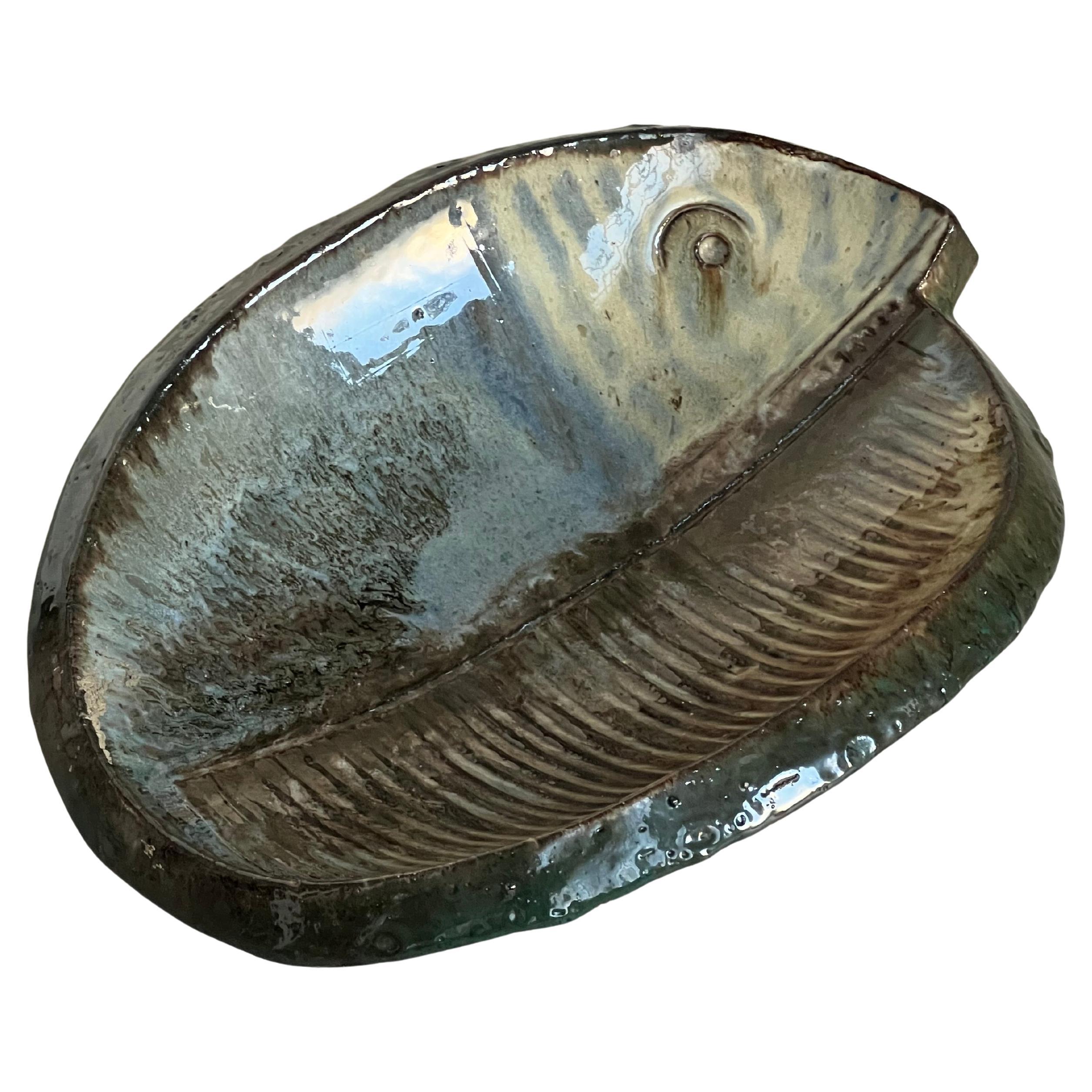 Vassoio in ceramica vintage, produzione italiana anni '60 in vendita