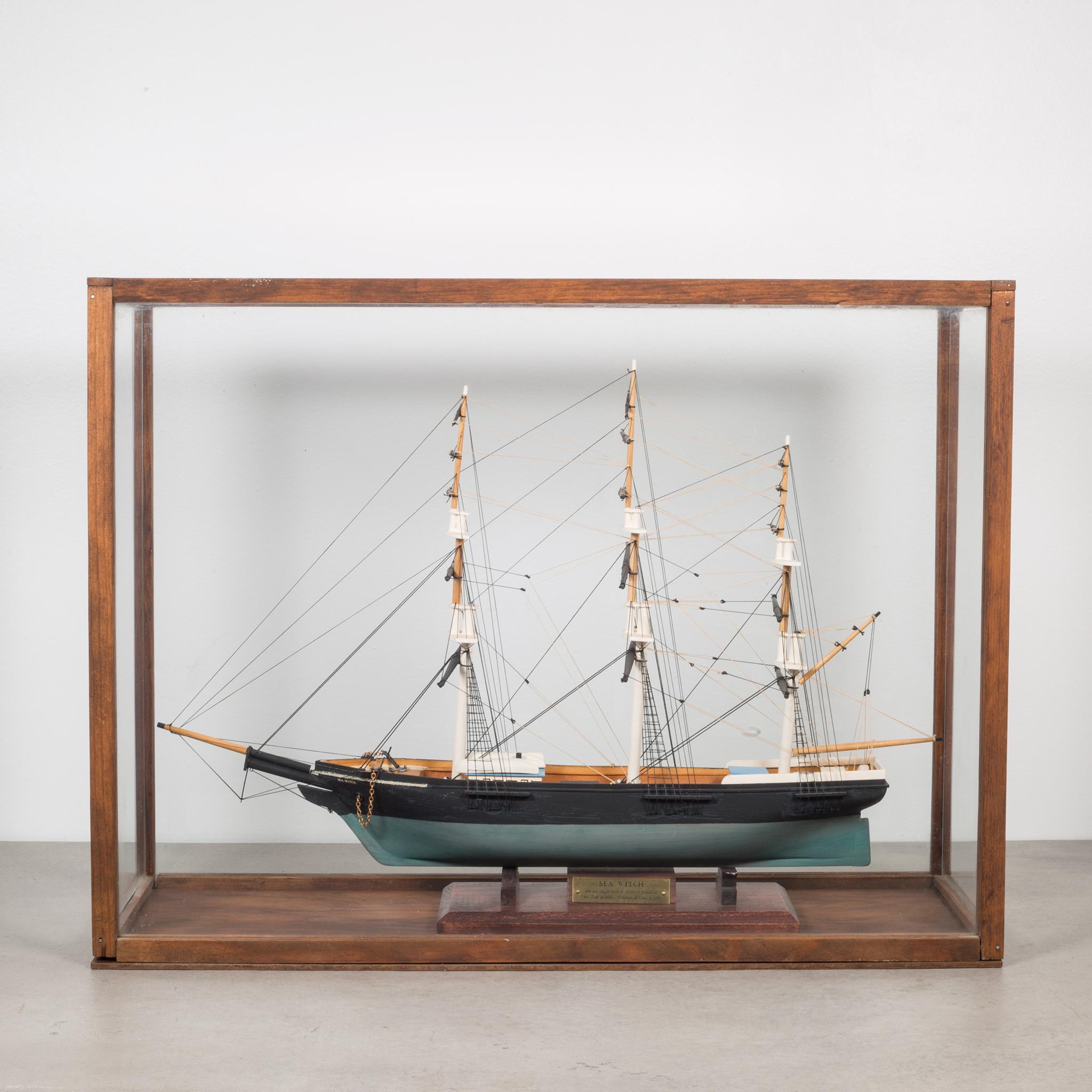 20th Century Vintage Handmade Model Ship, circa 1940-1960