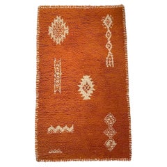 Tappeto marocchino vintage fatto a mano 1972