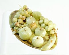 Vintage Handmade Onyx Fruit Tray