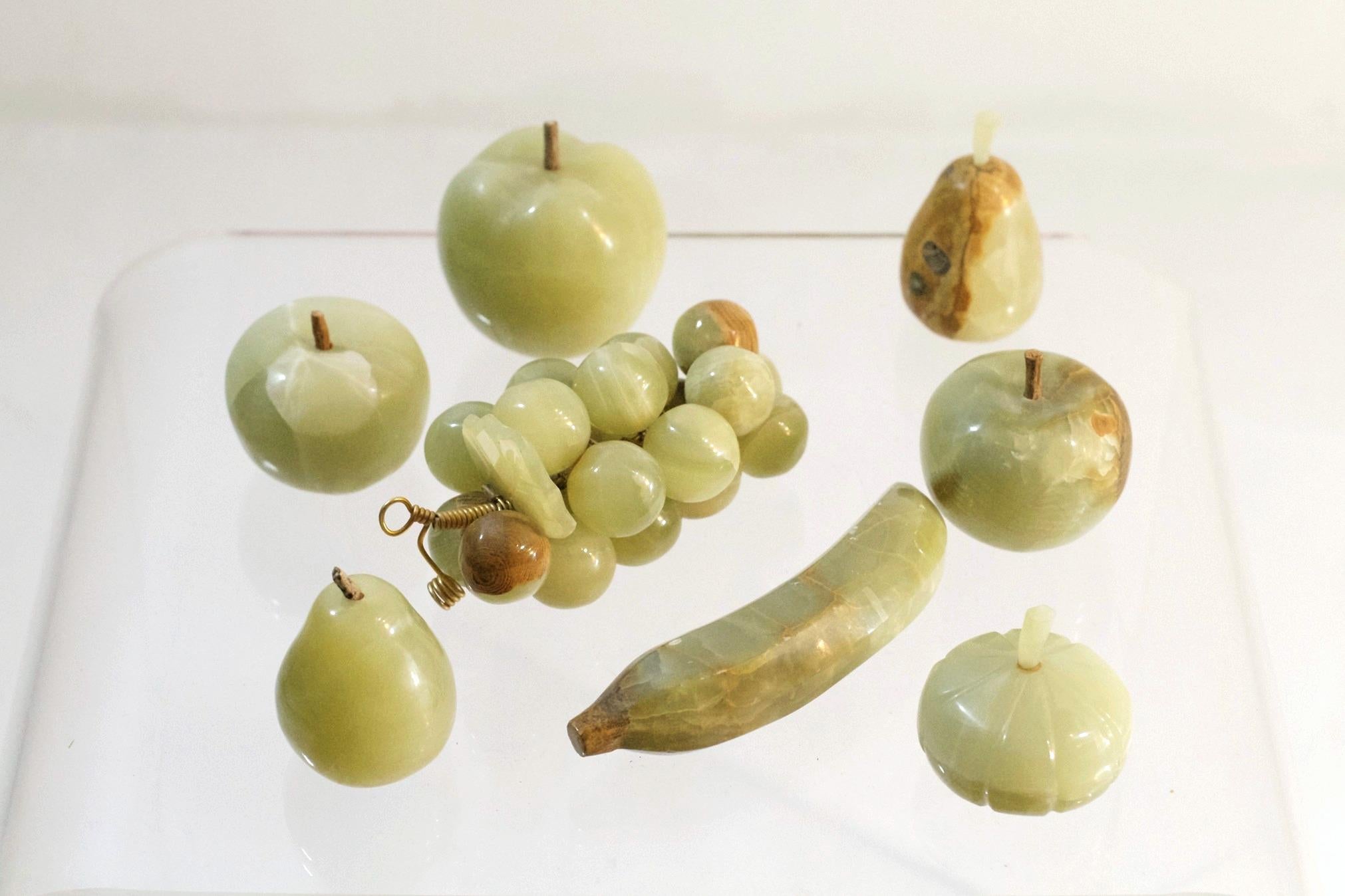 Hand-Crafted Vintage Handmade Onyx Fruit Tray