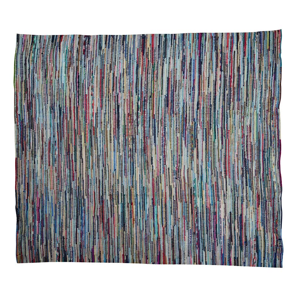 Abstract Earth Tone Rug with Organic Shape by RAG home For Sale at 1stDibs