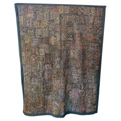 Vintage Handmade Rajasthani Patchwork Tapestry, India