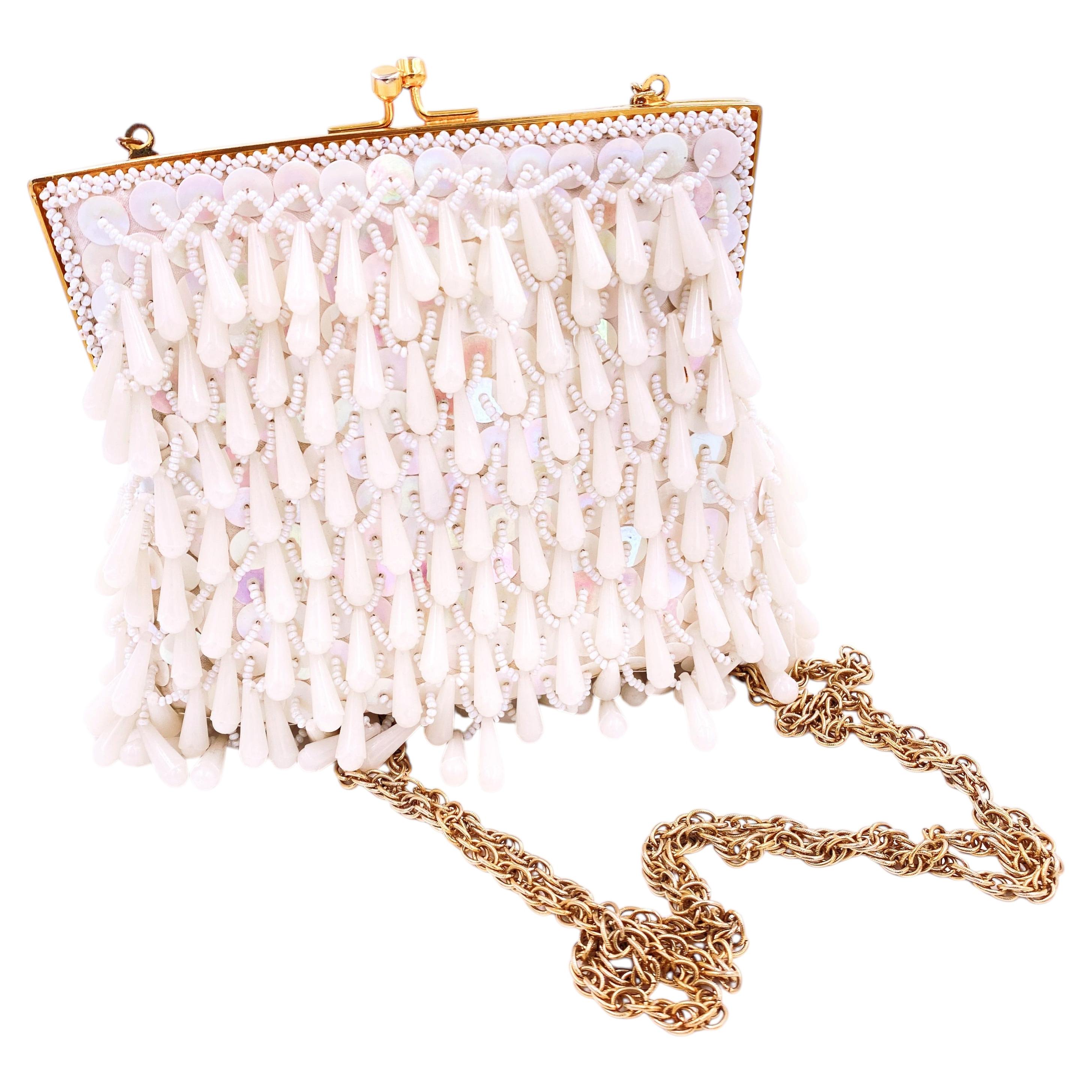 Vintage Handmade Sequin & Beaded Purse