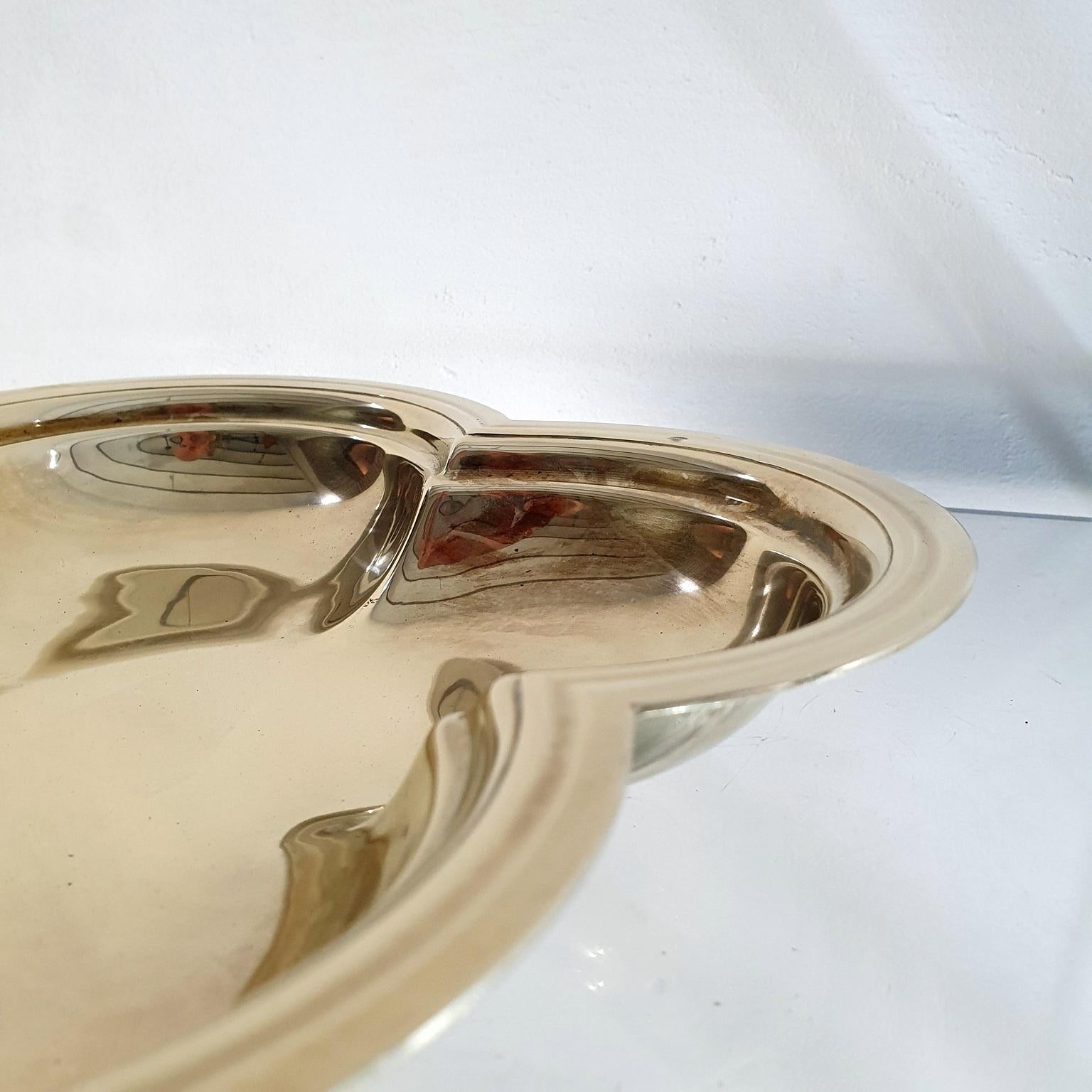 Vintage Handmade Solid Brass Bowl Italy 1