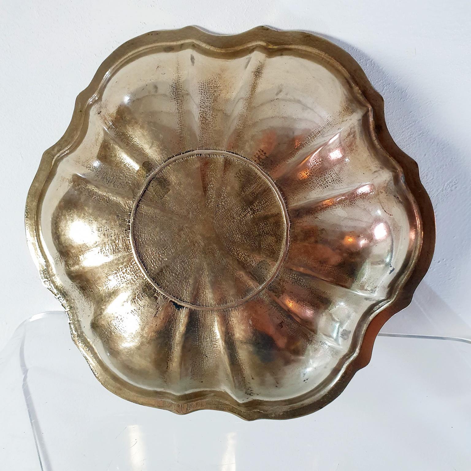 Vintage Handmade solid Bronze Bowl Italy In Good Condition For Sale In Albano Laziale, Rome/Lazio