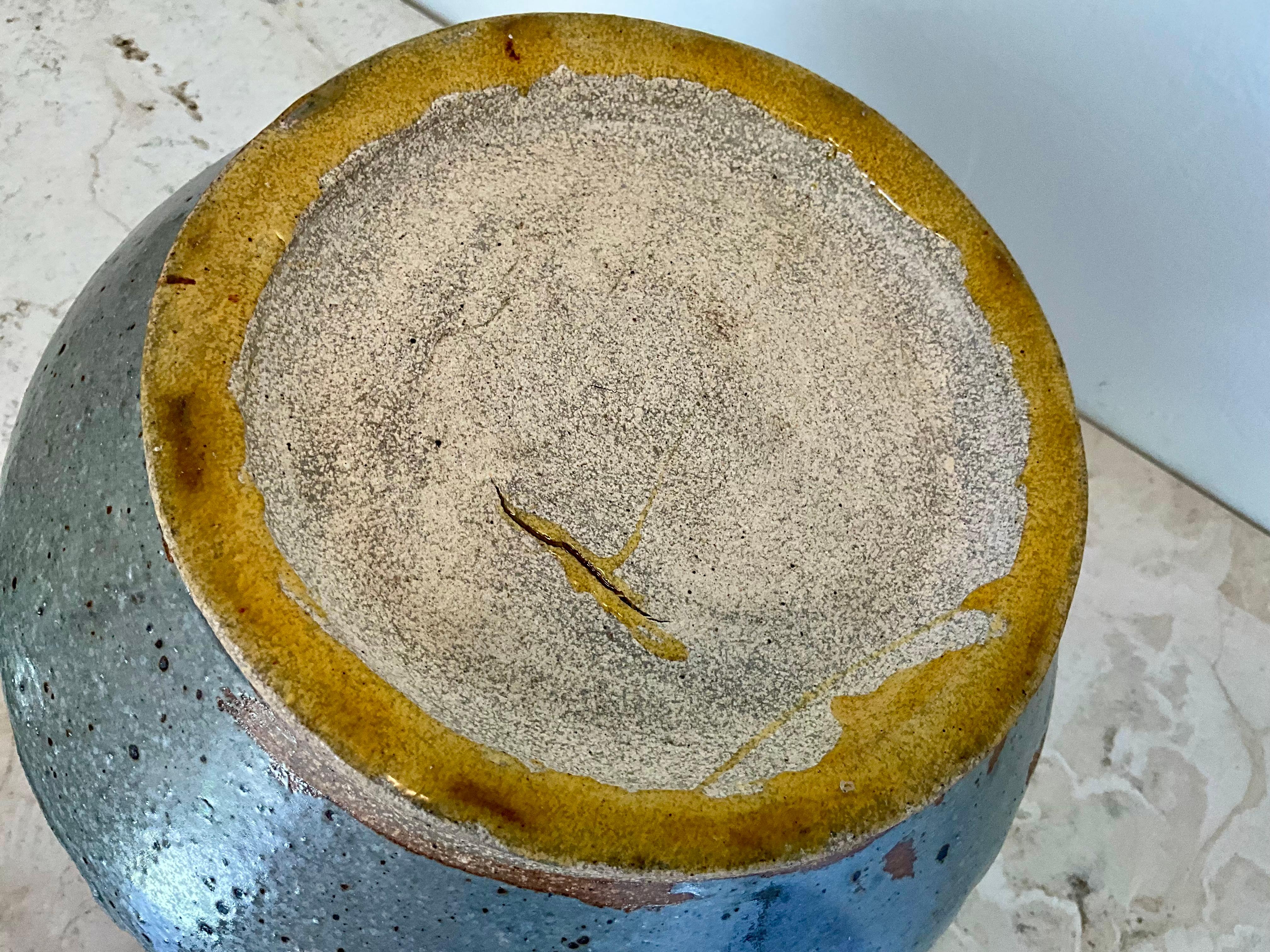 Vaso di gres fatto a mano d'epoca - Arte decorativa smaltata - 1996 in vendita 3