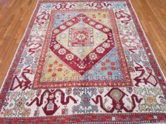 Vintage Handmade Wool Turkish Area Rug