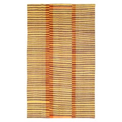 Retro Handmade Turkish Flat-Weave Kilim Accent Rug