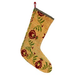 Vintage Handmade Turkish Rug Christmas Stocking