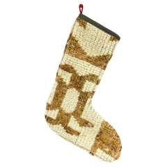 Vintage Handmade Turkish Rug Christmas Stocking