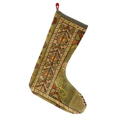 Vintage Handmade Turkish Rug Christmas Stocking