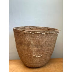 Cesta tejida a mano de estilo vintage