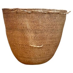 Cesta tejida a mano de estilo vintage