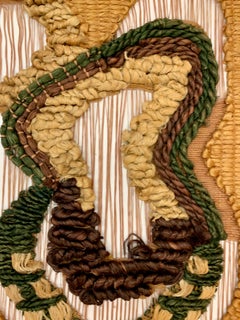 Vintage Handmade Woven Wall Hanging Tapestry Textile Art by Don Freedman