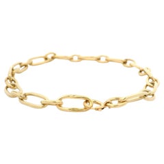 Vintage Handmade Yellow Gold Oval
Round Open Link Chain Charm Bracelet Vintage Handmade Yellow Gold Oval
Round Open Link Chain Charm Bracelet