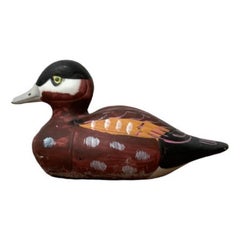 Figurilla vintage de pato pintada a mano por Gallo Design para Villeroy & Boch, años 70
