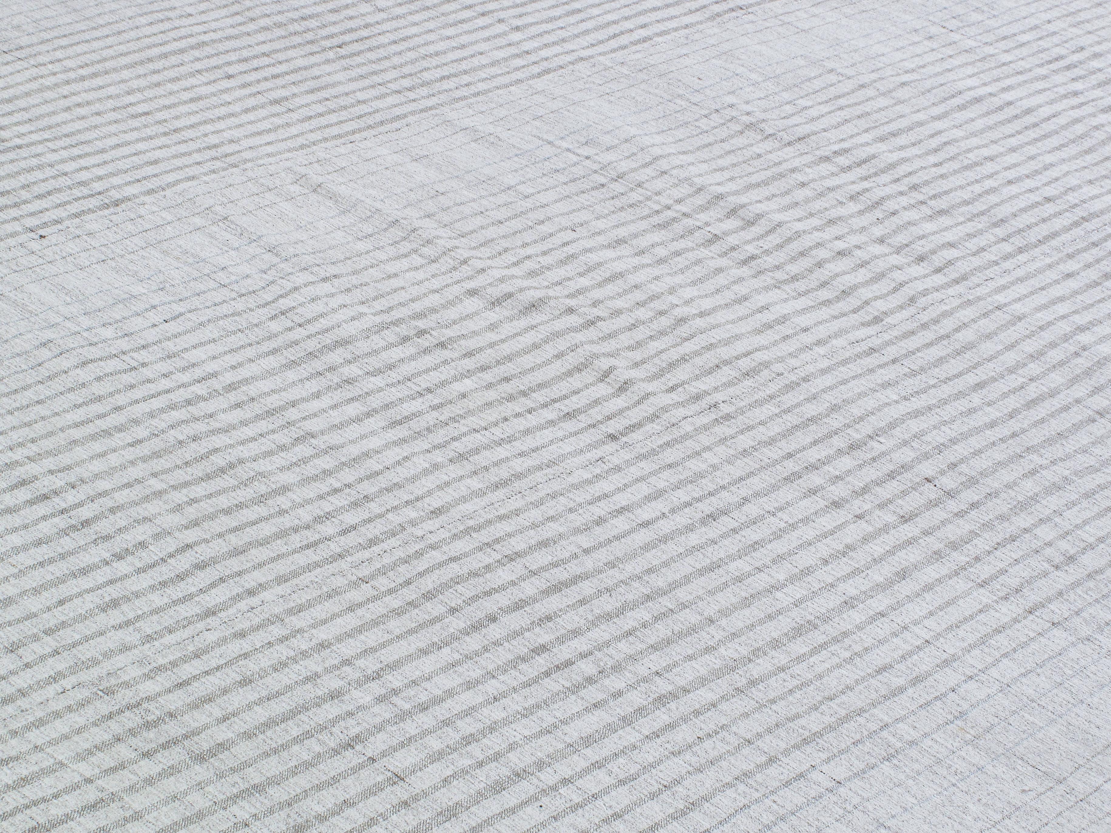 50-Year-Old Handwoven Flatweave Rug

Natural Gray Elegance with Timeless Charm

This vintage flatweave rug, crafted 50 years ago, showcases the beauty of natural, undyed gray tones. Made from a twisted blend of cotton and wool, it embodies