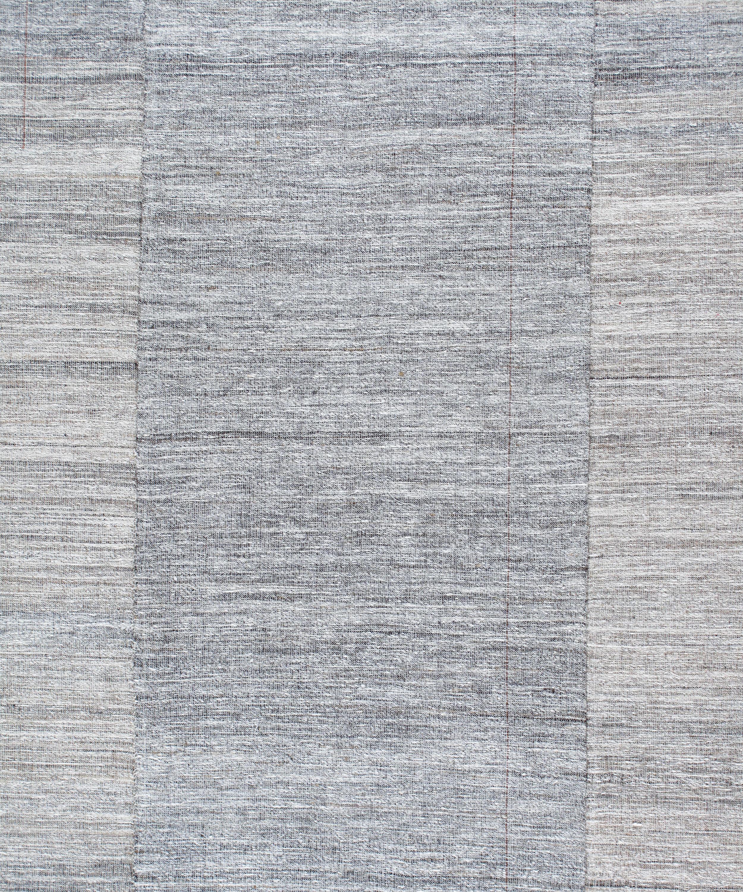Vintage Handwoven Flatweave Rug For Sale 2