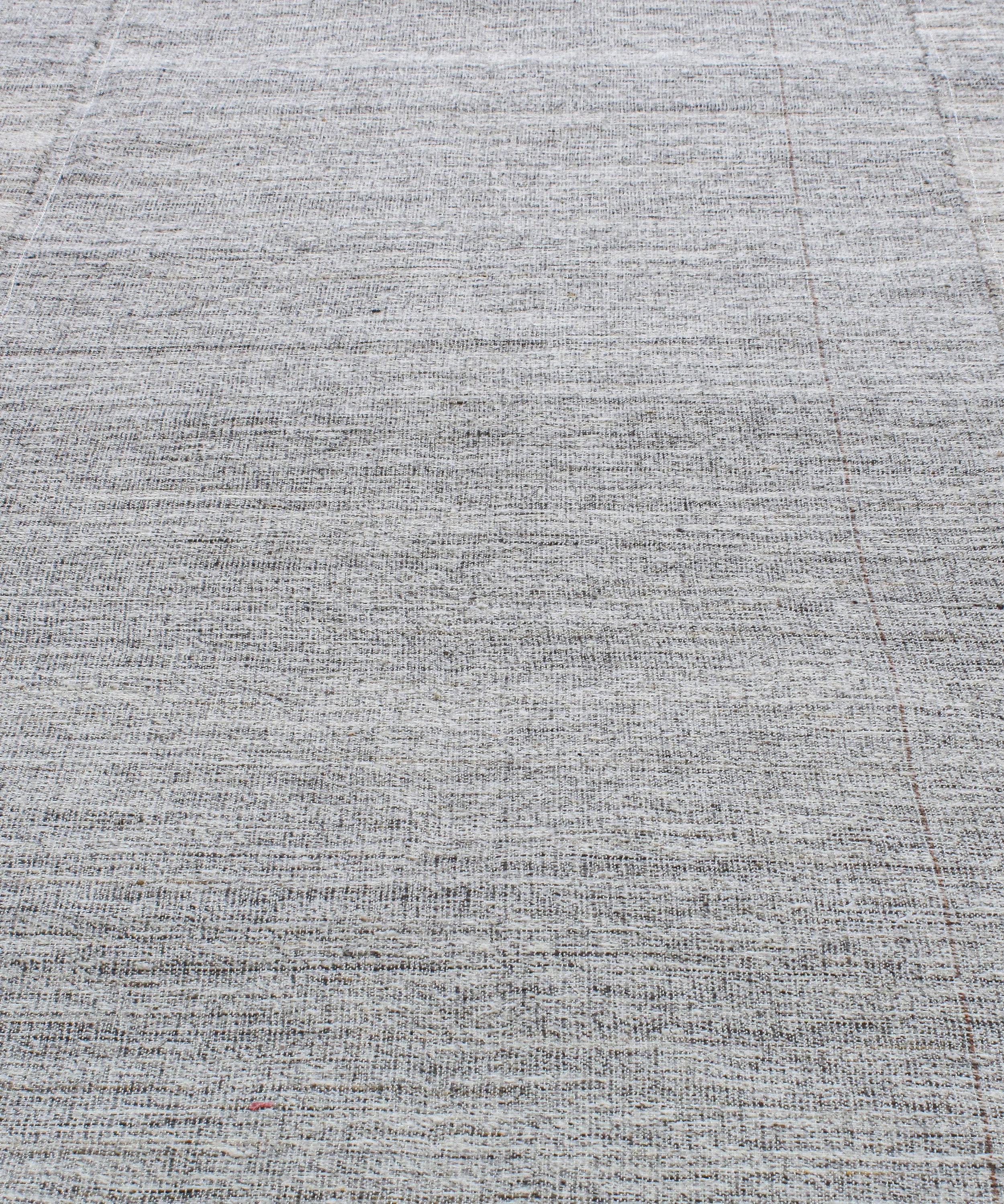 Vintage Handwoven Flatweave Rug For Sale 3