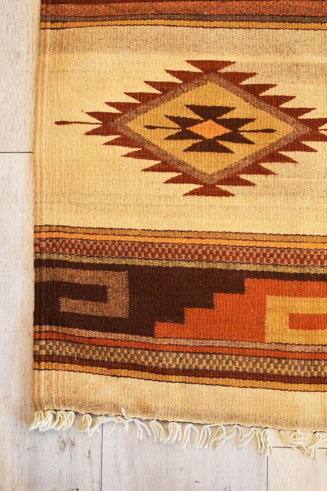 Hand-Woven Vintage Handwoven Kilim Rug / Runner Natural Dye