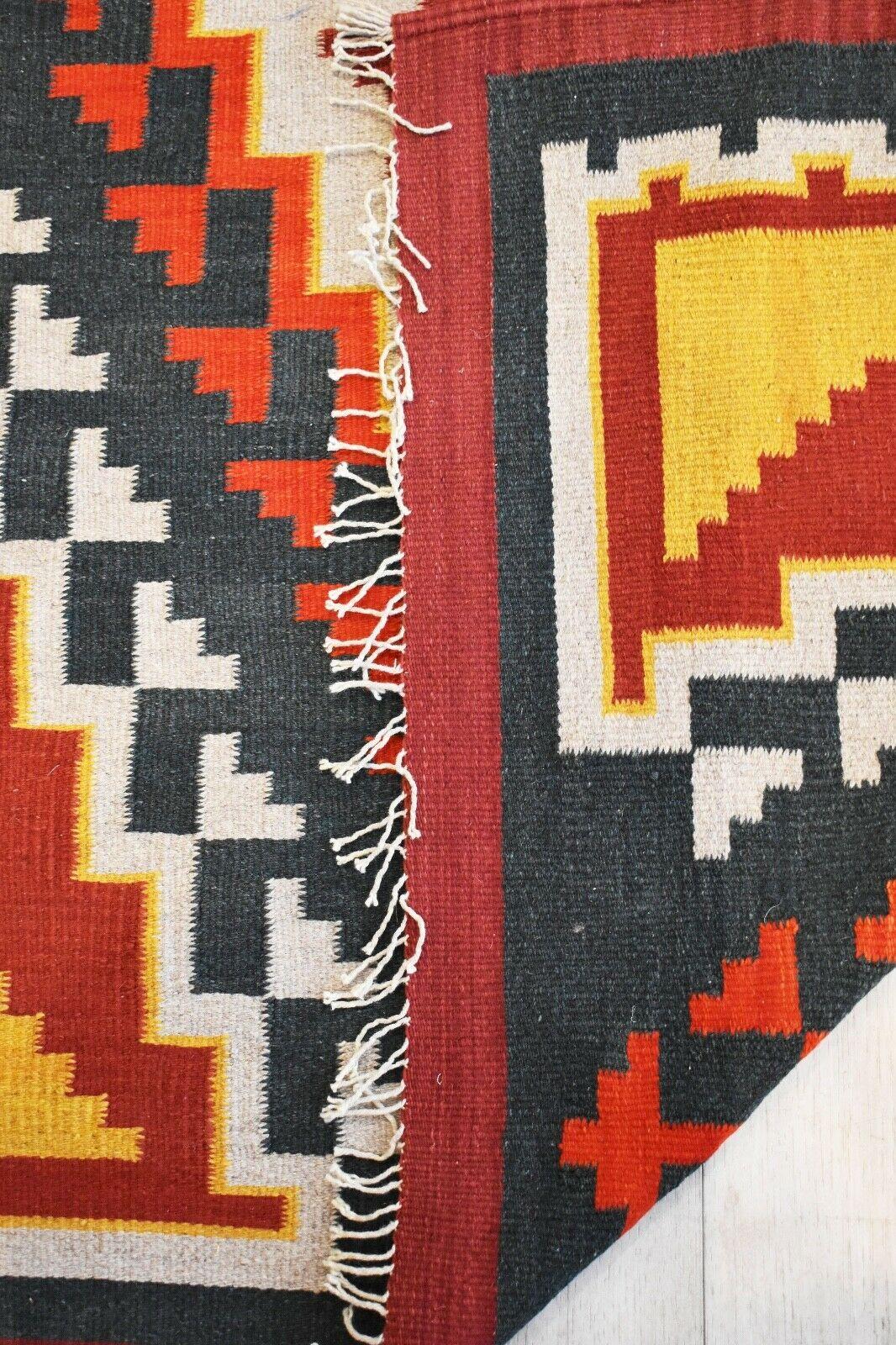 Wool Vintage Handwoven Kilim Rug / Runner Natural Dye