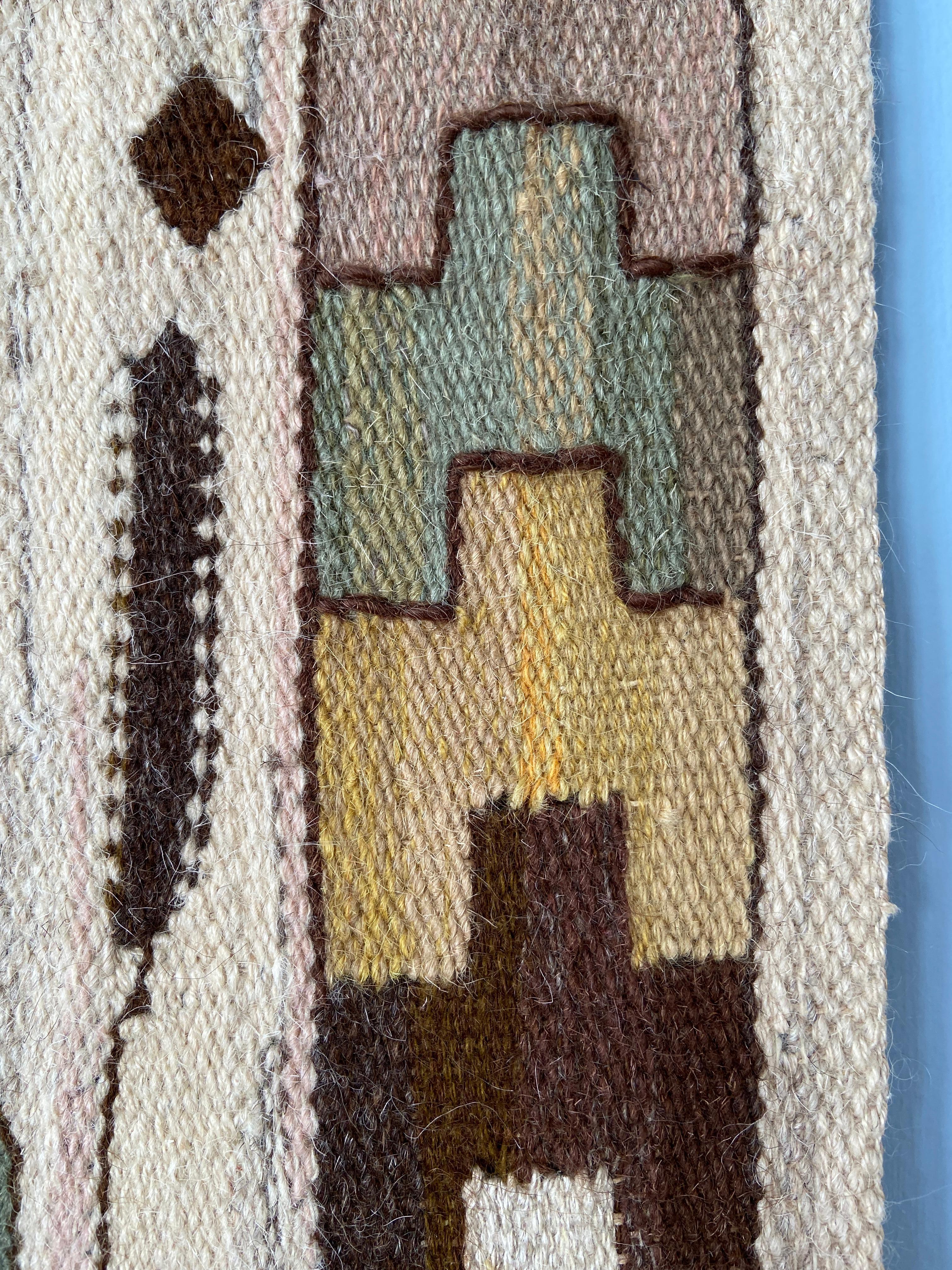Wool Vintage Handwoven Märta Måås-Fjetterström Taraxacum Wall Tapestry, Sweden 1941 