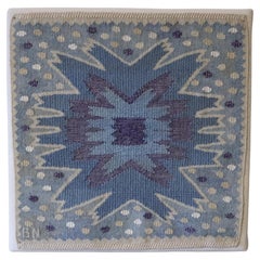 Vintage Handwoven "Nejlikan" Tapestry by Barbro Nilsson