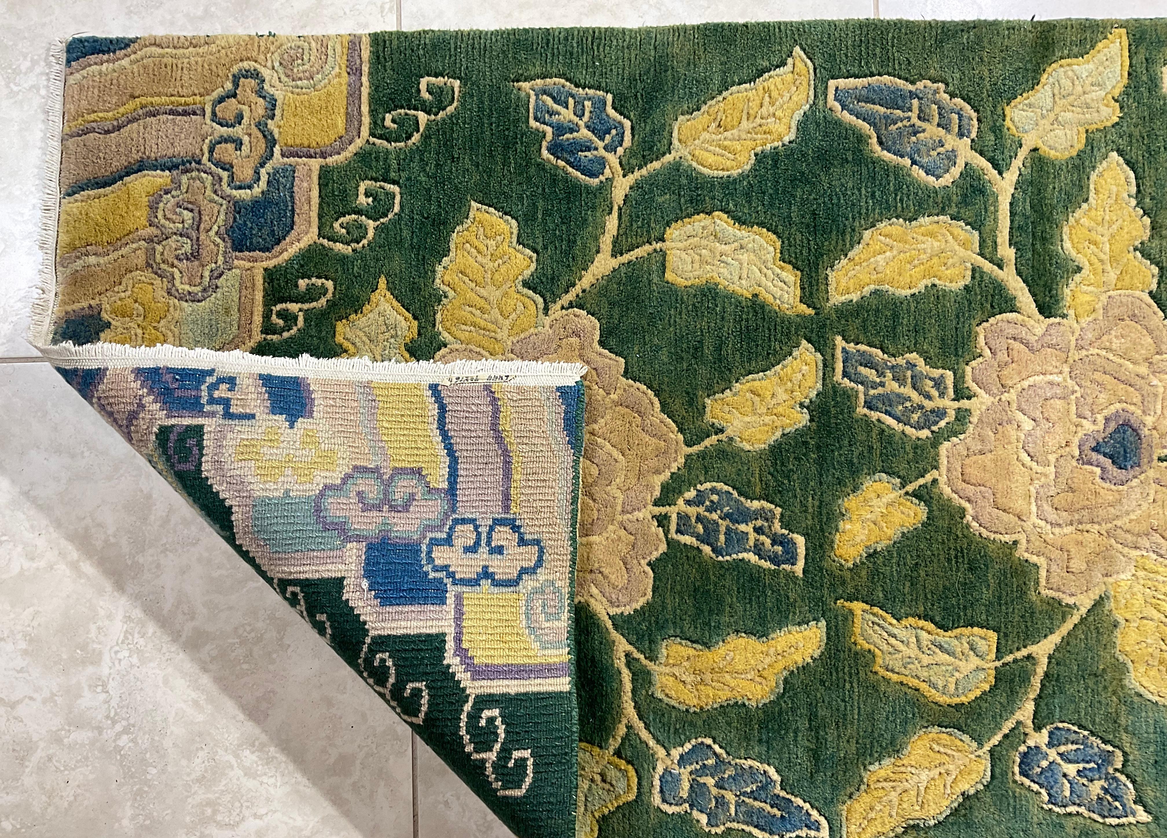 Handgewebter Nepalesischer Vintage-Teppich im Angebot 6