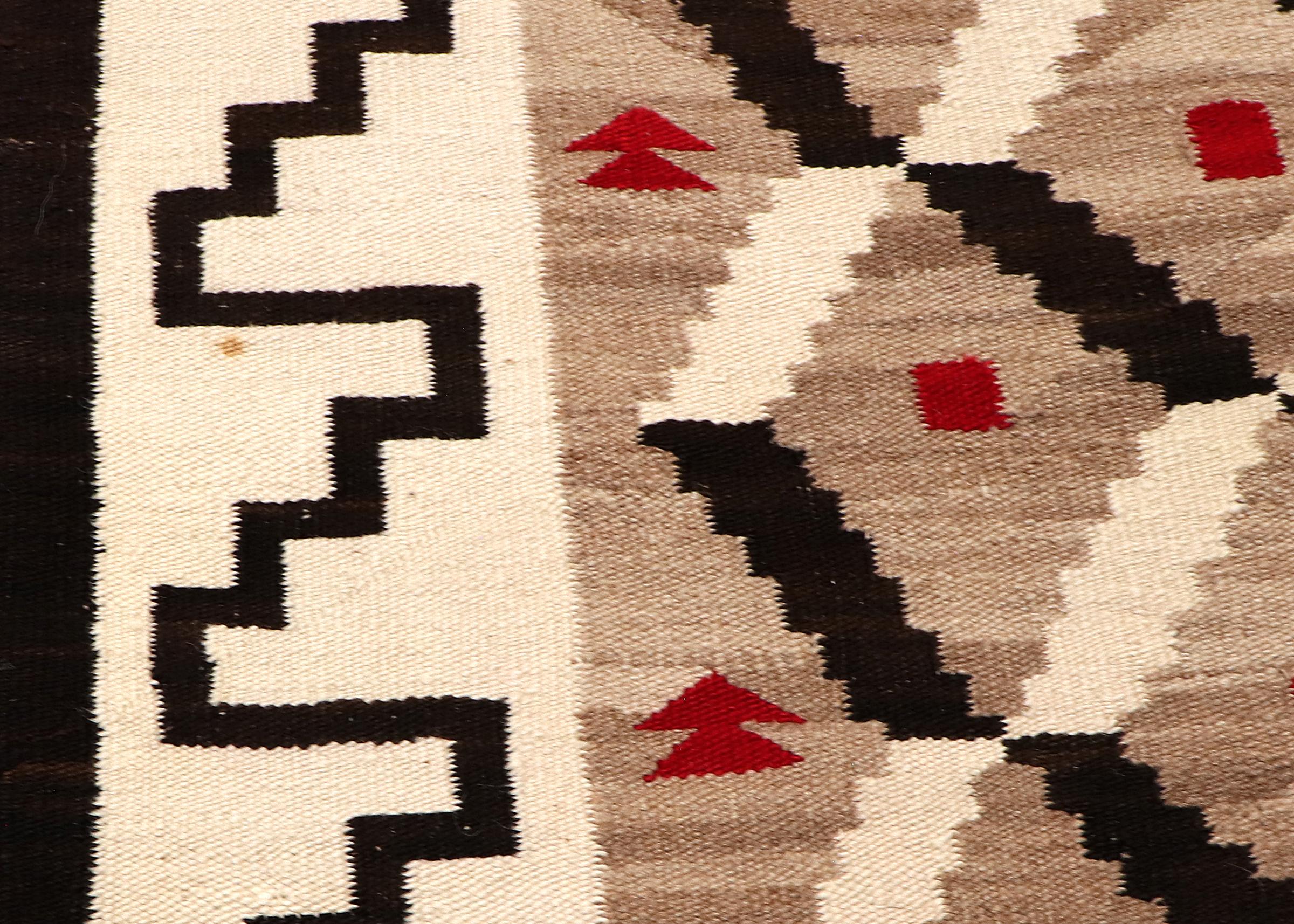 A.I.C. d'epoca, tessitura ottica Navajo (Diné), tessuto a mano, 80