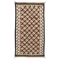 Vintage 20. Jh. Navajo (Diné) Optische Weberei, handgewebter Stoff, 80" x 40"