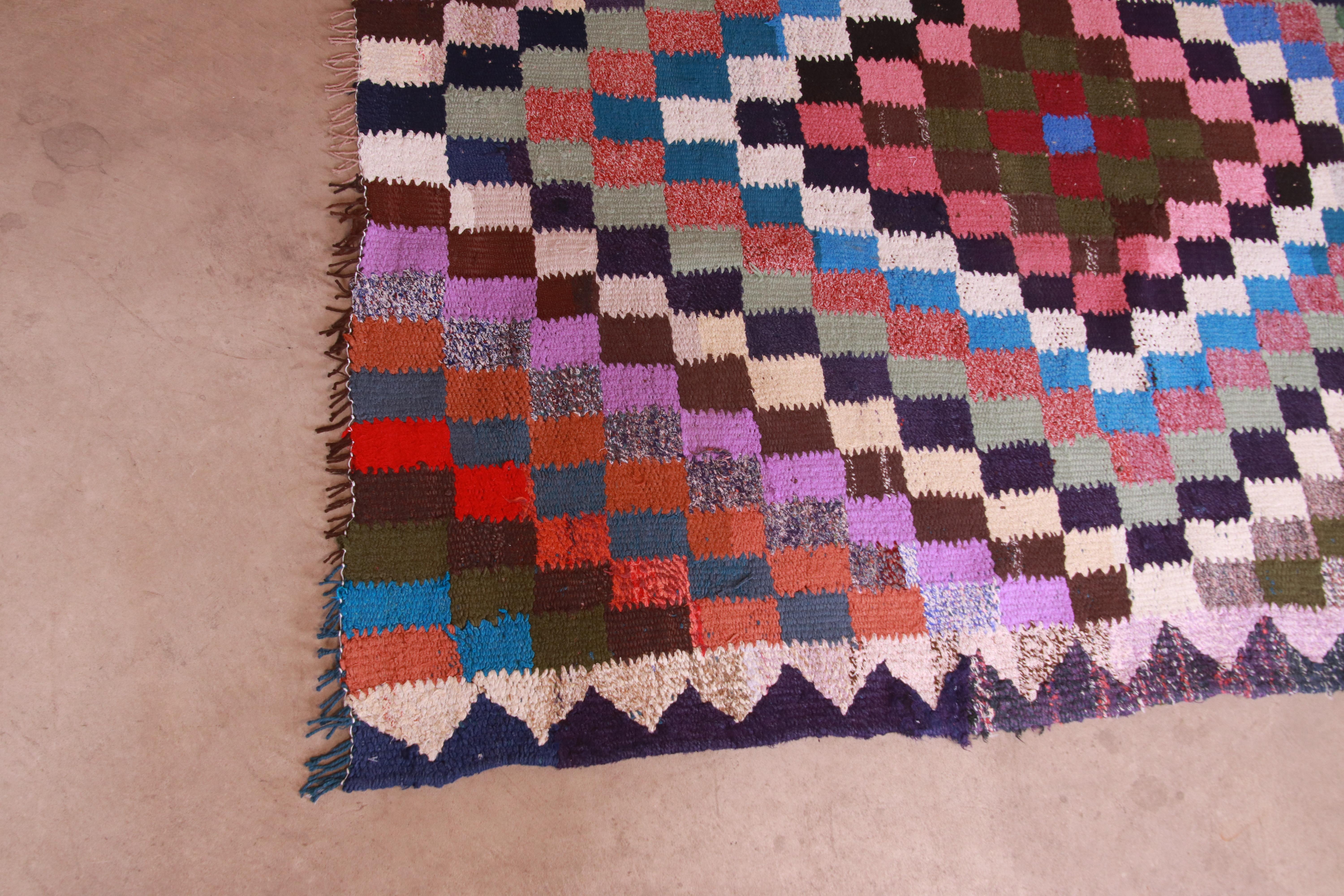 20th Century Vintage Handwoven Persian Kilim Rug with Vibrant Colors