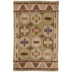 Tejido vintage escandinavo moderno con diseño de Marta Maas-Fjetterström