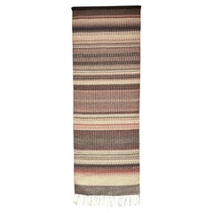 Vintage Handwoven Scandinavian Wall Tapestry / Runner, 1960s