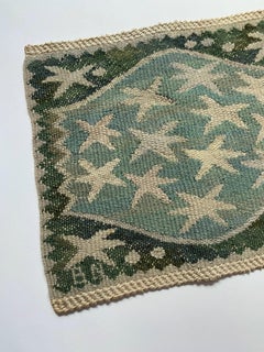 Vintage Handwoven Tapestry by Barbro Nilsson