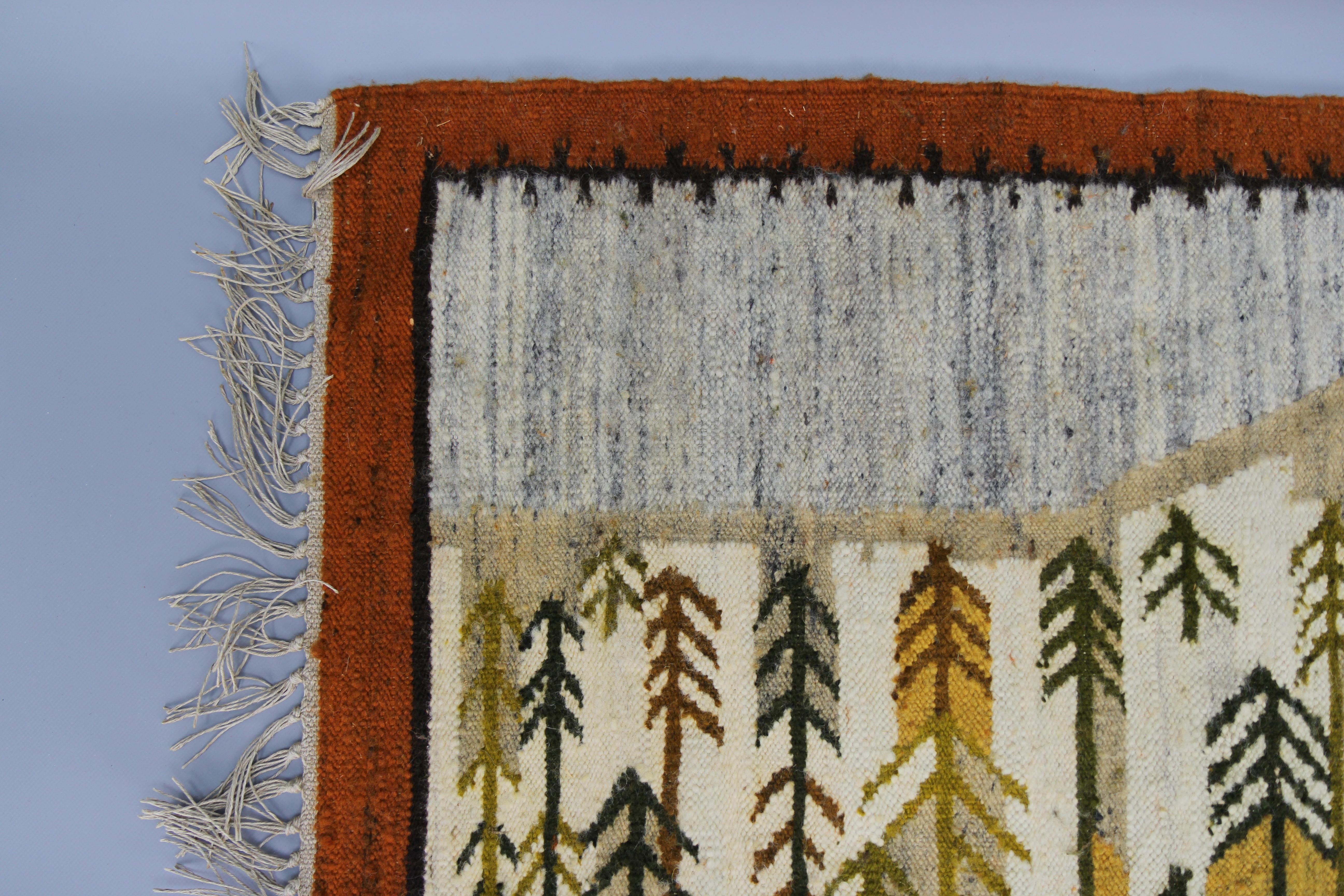 Vintage Handwoven Tapestry by Maria Janowska, Poland, Late 20th Century For Sale 3
