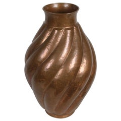 Vintage Handwrought Santa Clara del Cobre Sculptural Copper Vessel or Vase