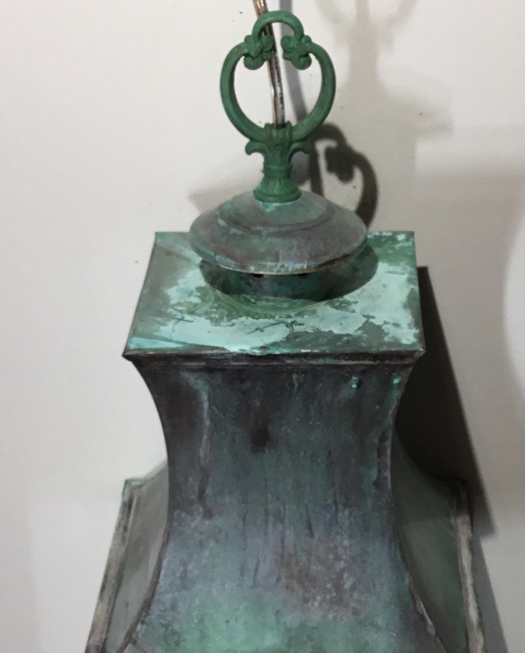 Vintage Hanging Brass Lantern 3