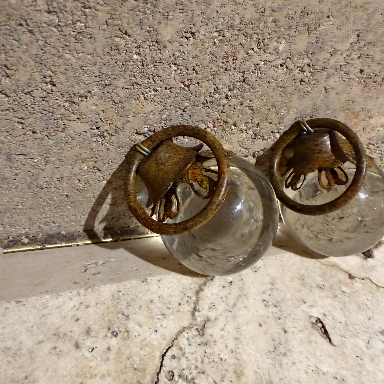 Mid-Century Modern Vintage Hanging Crystal Glass Beads For Sale