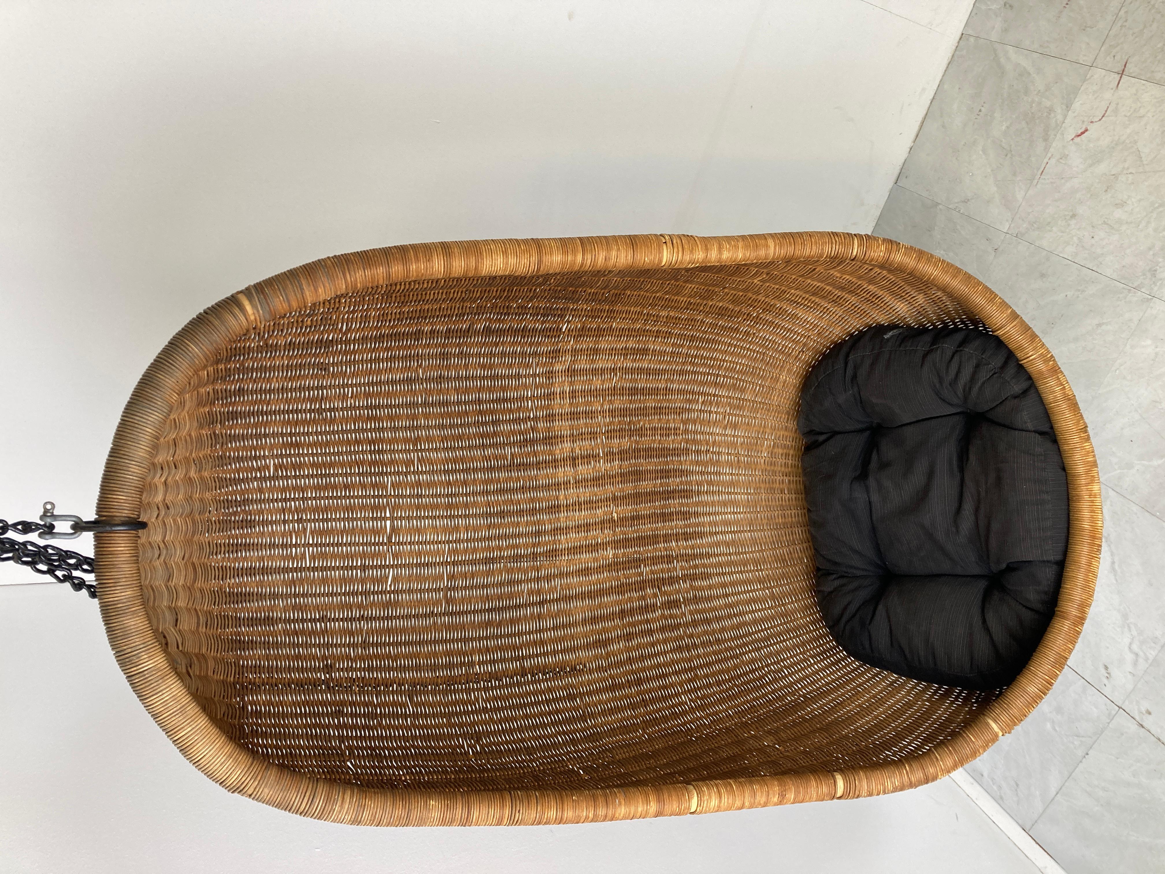 Vintage Hanging Egg Chair by Nanna Ditzel, 1960s  For Sale 3