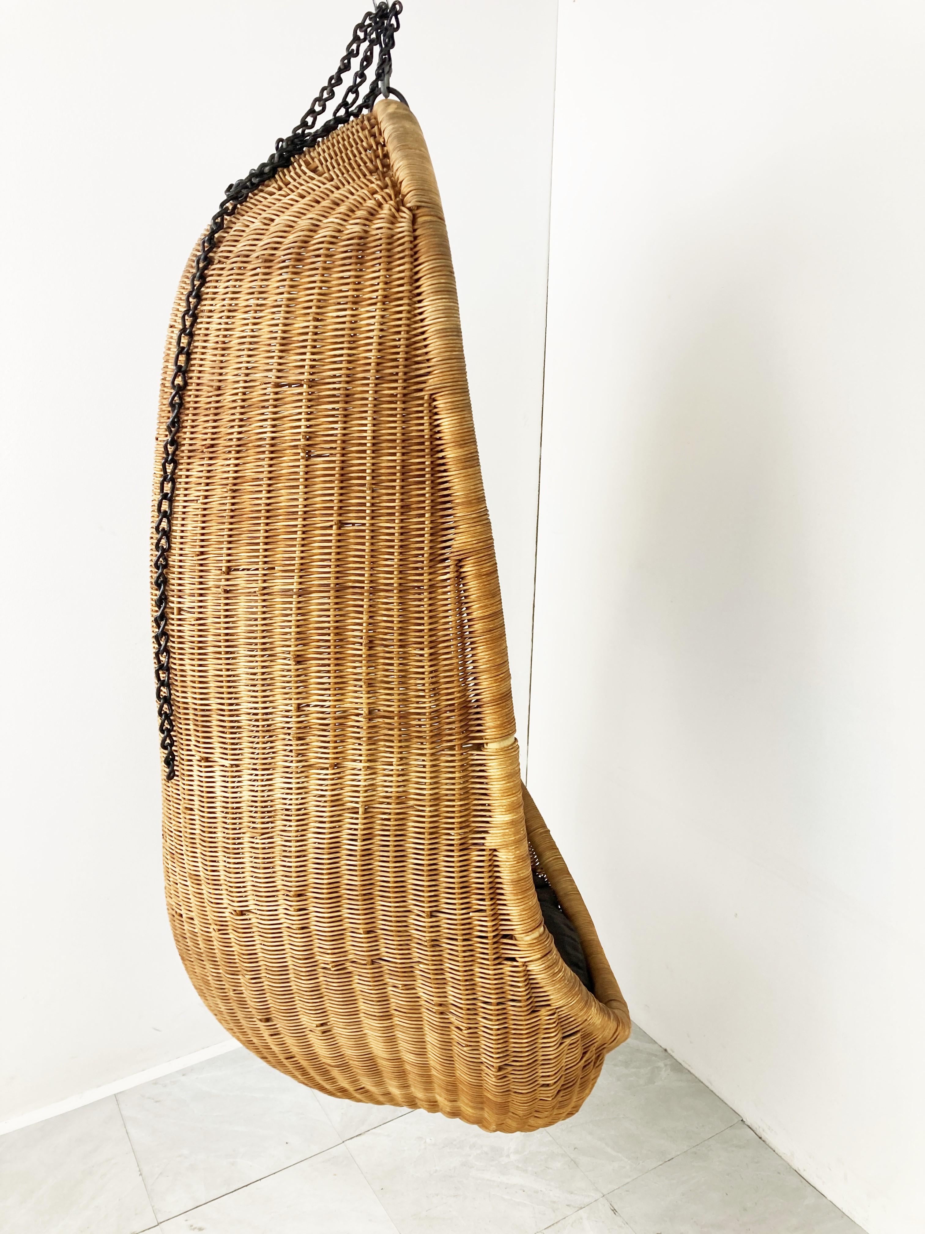 Bohemian Vintage Hanging Egg Chair by Nanna Ditzel, 1960s  For Sale