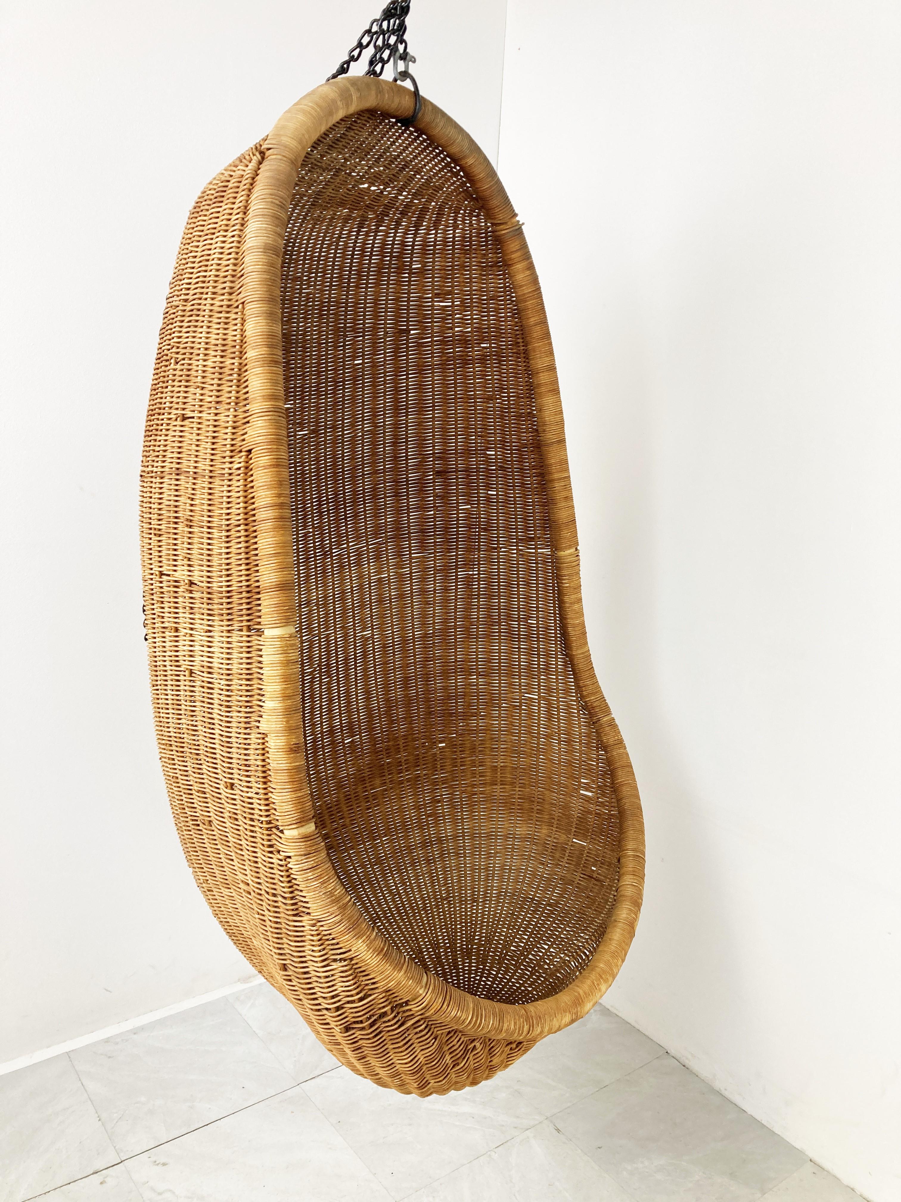 Bohemian Vintage Hanging Egg Chair by Nanna Ditzel, 1960s For Sale