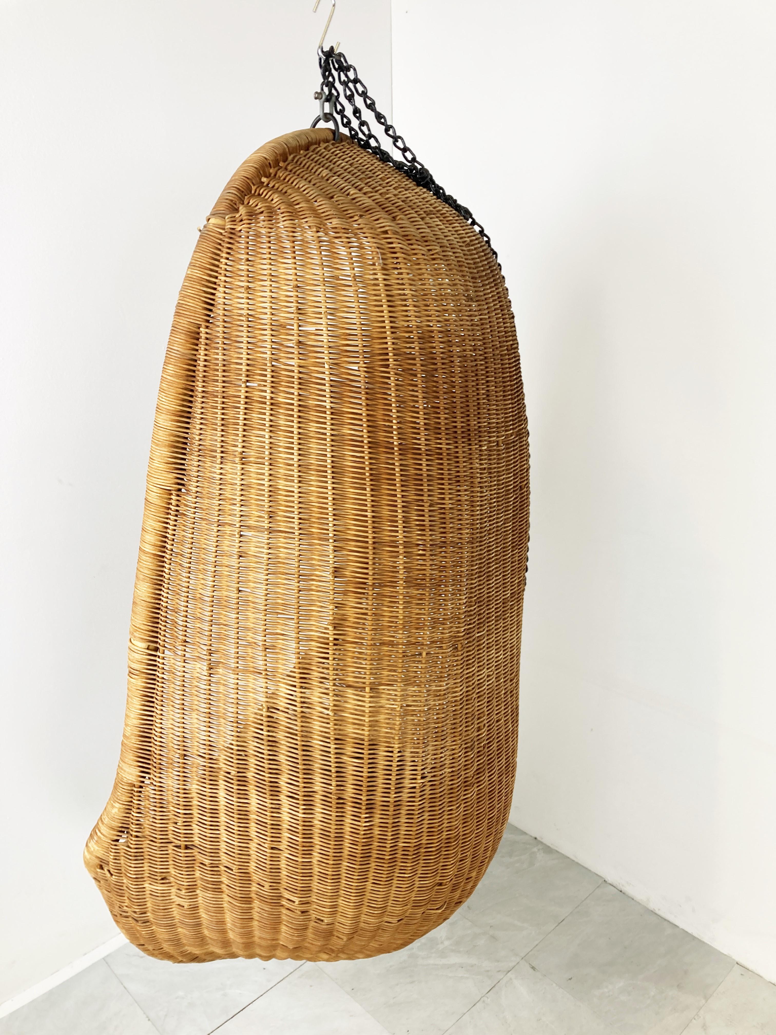 Vintage Hanging Egg Chair by Nanna Ditzel, 1960s In Good Condition In Leuven, Vlaams Gewest