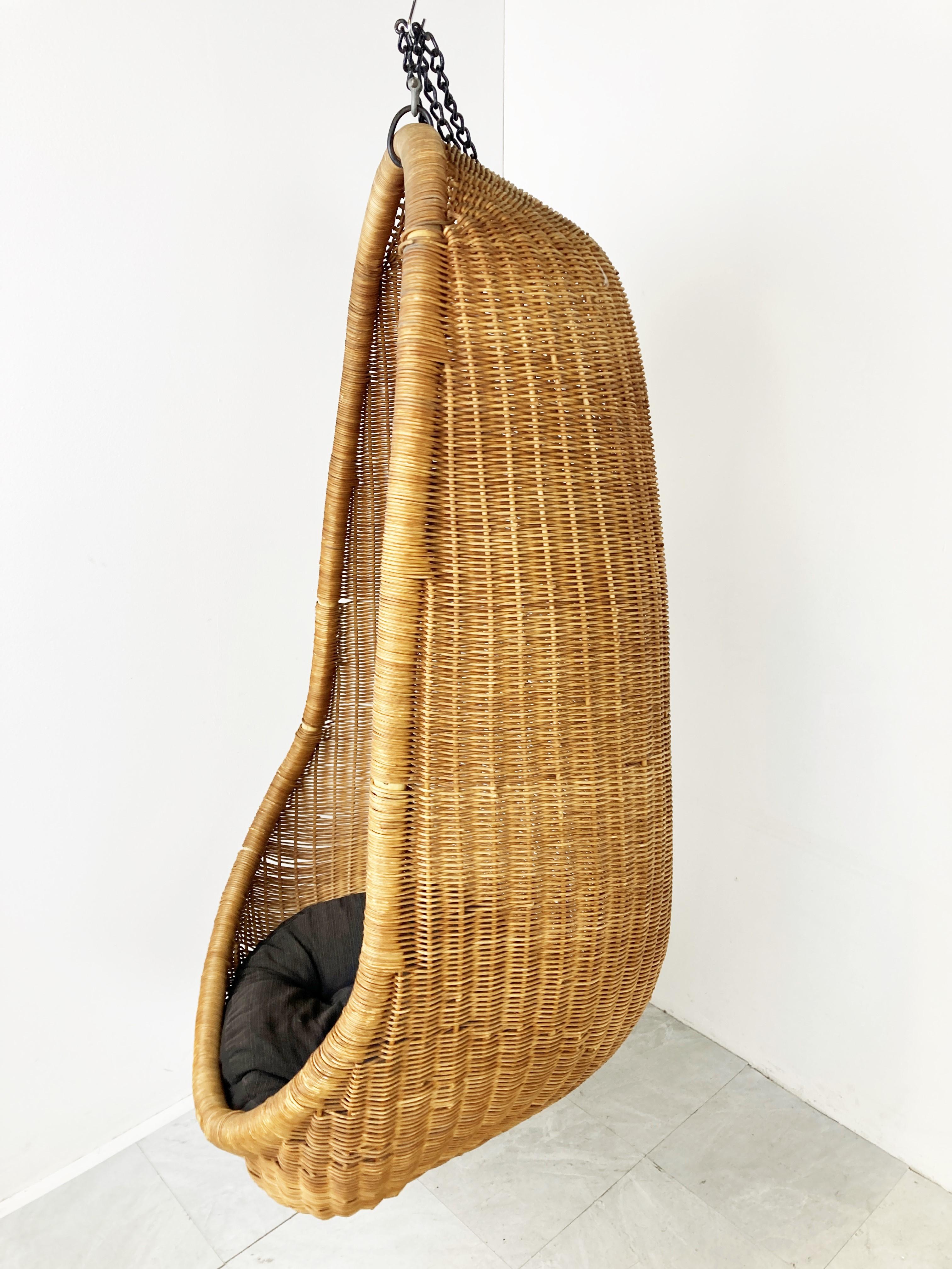 Mid-20th Century Vintage Hanging Egg Chair by Nanna Ditzel, 1960s  For Sale