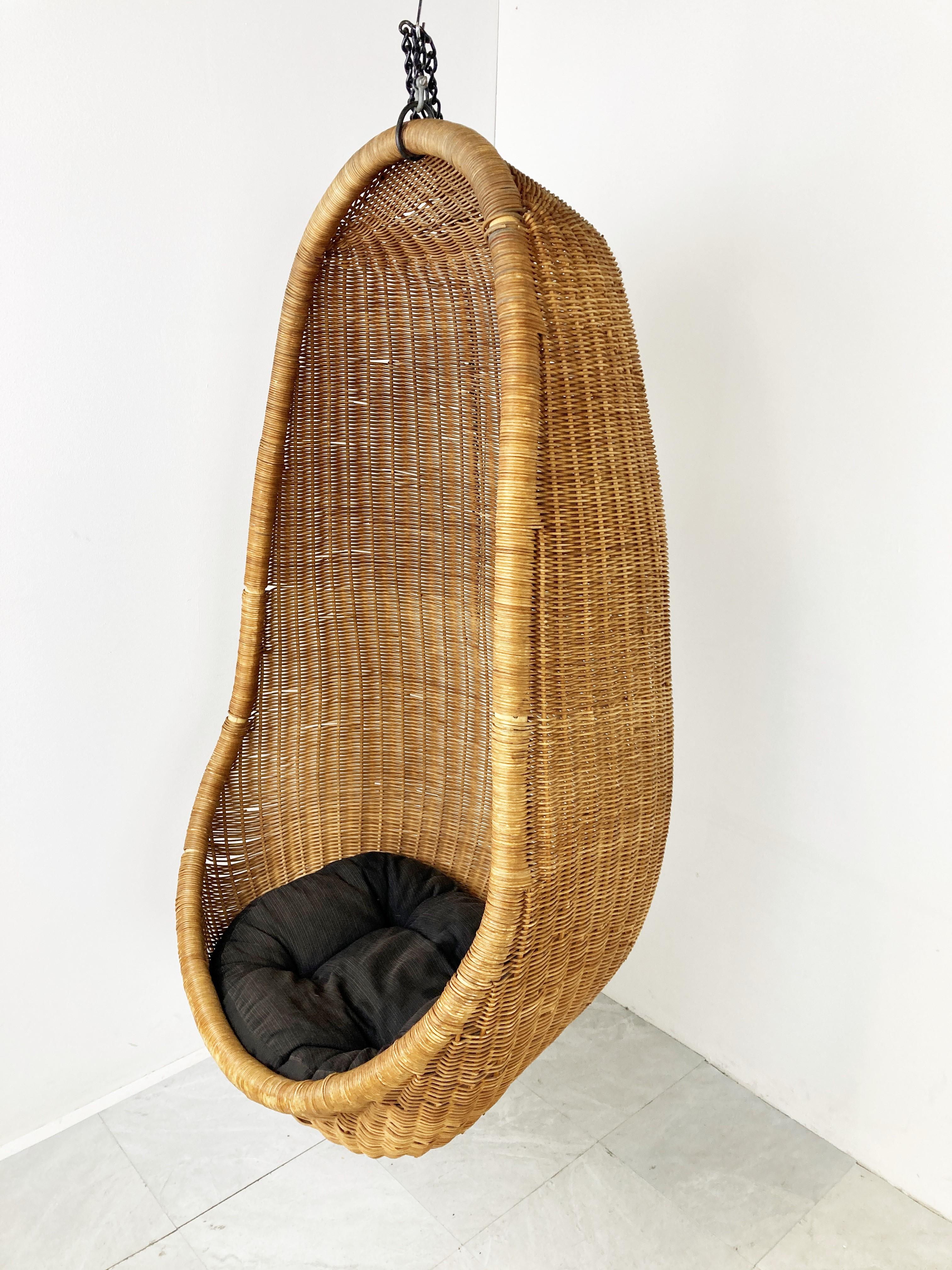 Mid-20th Century Vintage Hanging Egg Chair by Nanna Ditzel, 1960s  For Sale